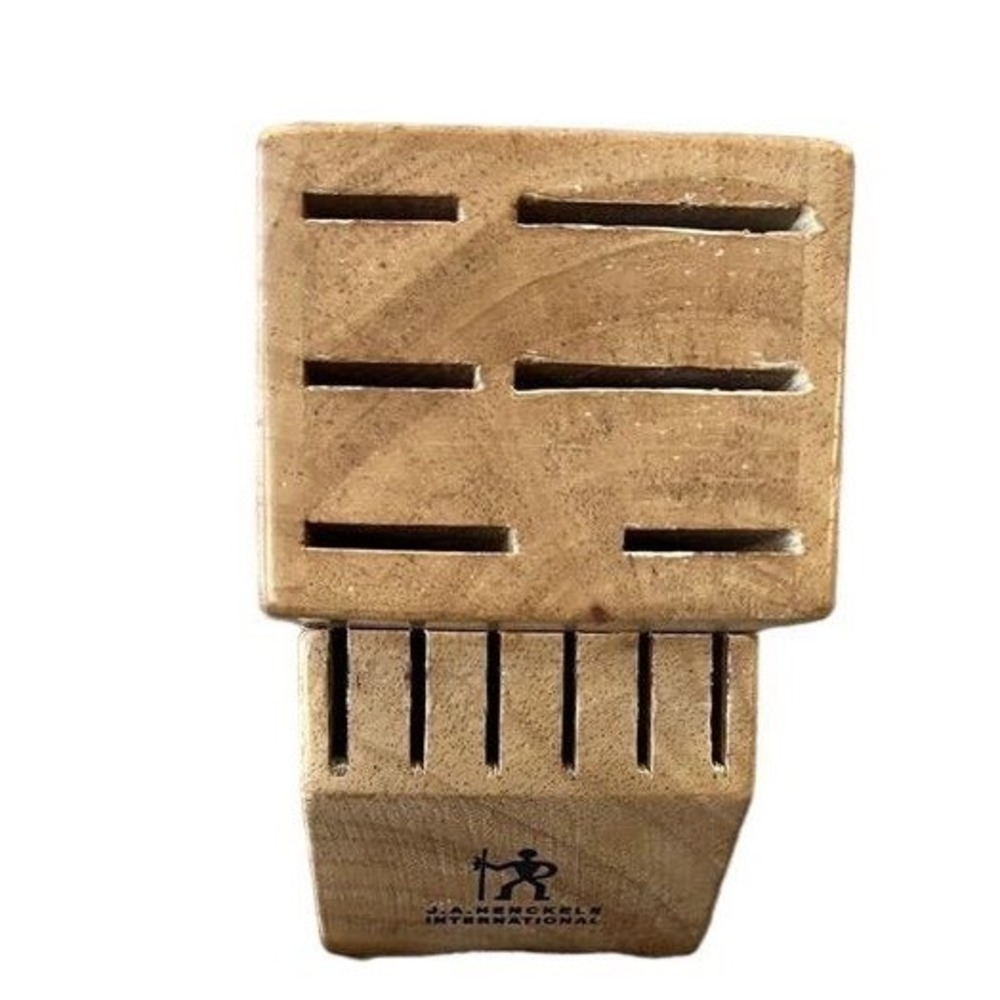 JA Henckels 948-F 12 Slot Knife Block‎ Countertop Wood Knives Holder